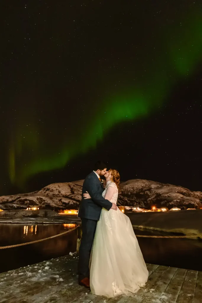 Alice and Chris Wedding With Northern Lights
